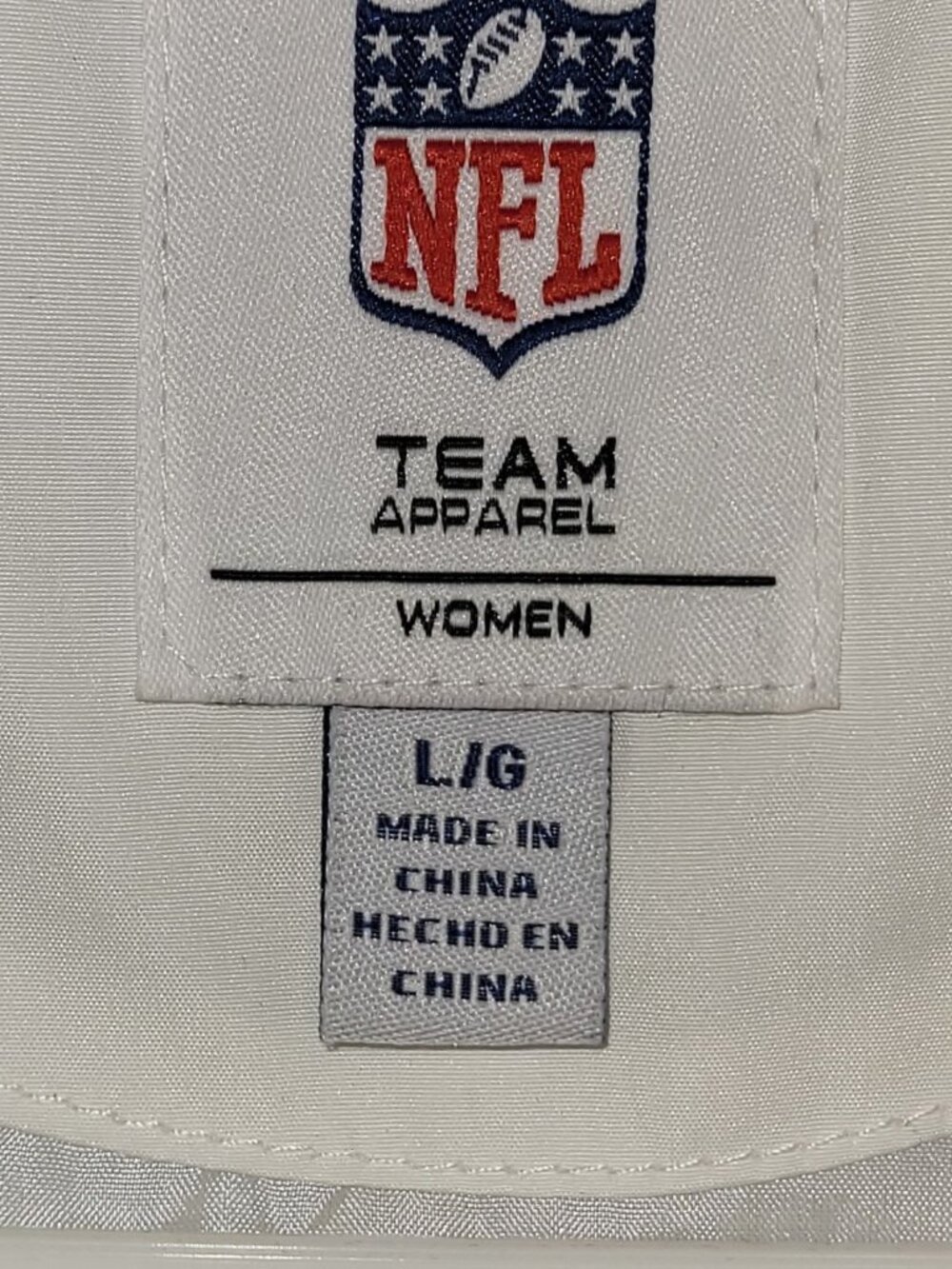 NWT New England Patriots Puffer White/Navy Vest Womens NFL Team Apparel Sz L - Picture 6 of 11